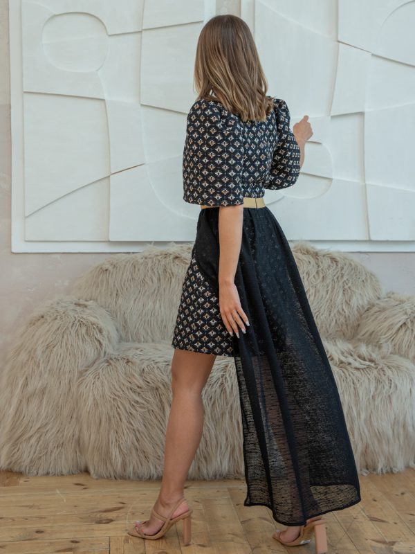 Платье из жаккарда со шлейфом Dior